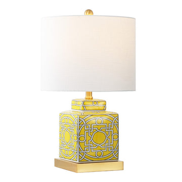 Catherine 22" Ceramic/Metal Ginger Jar LED Table Lamp - JONATHAN Y